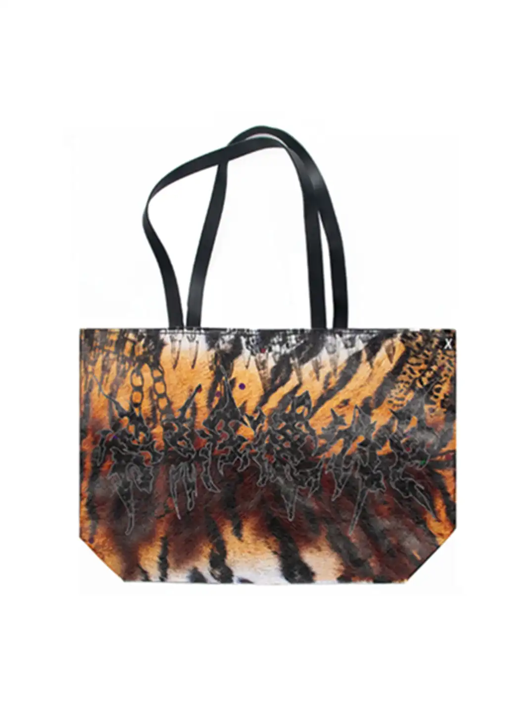 Laukerward | Tiger Stripe Y2K Print Tote Bag
