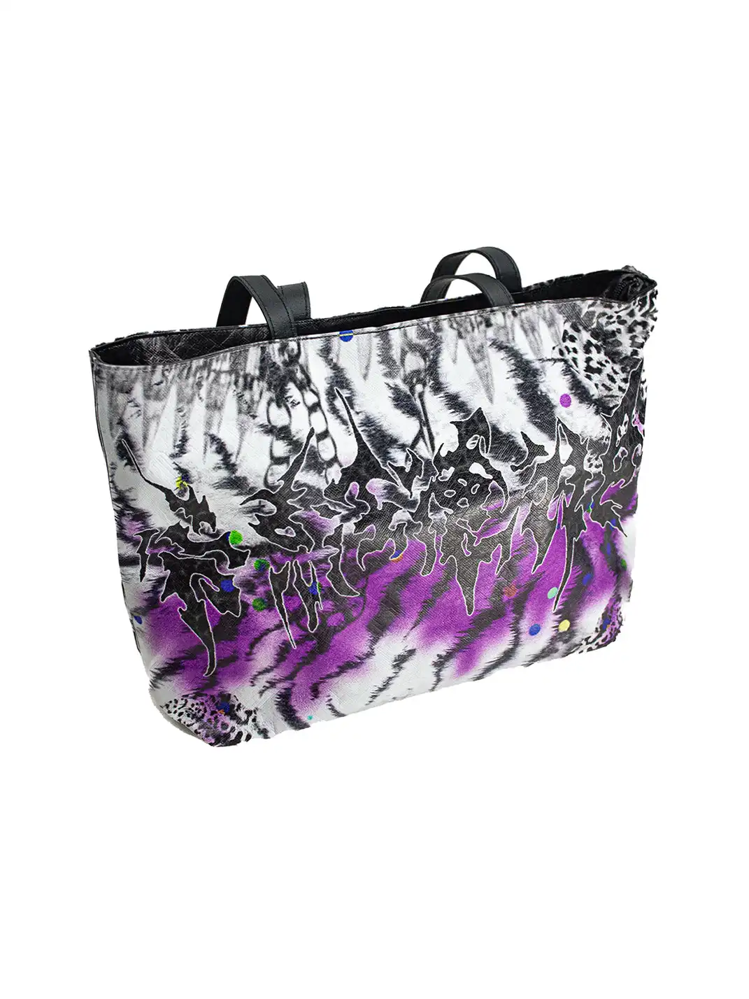 Laukerward | Tiger Stripe Y2K Print Tote Bag