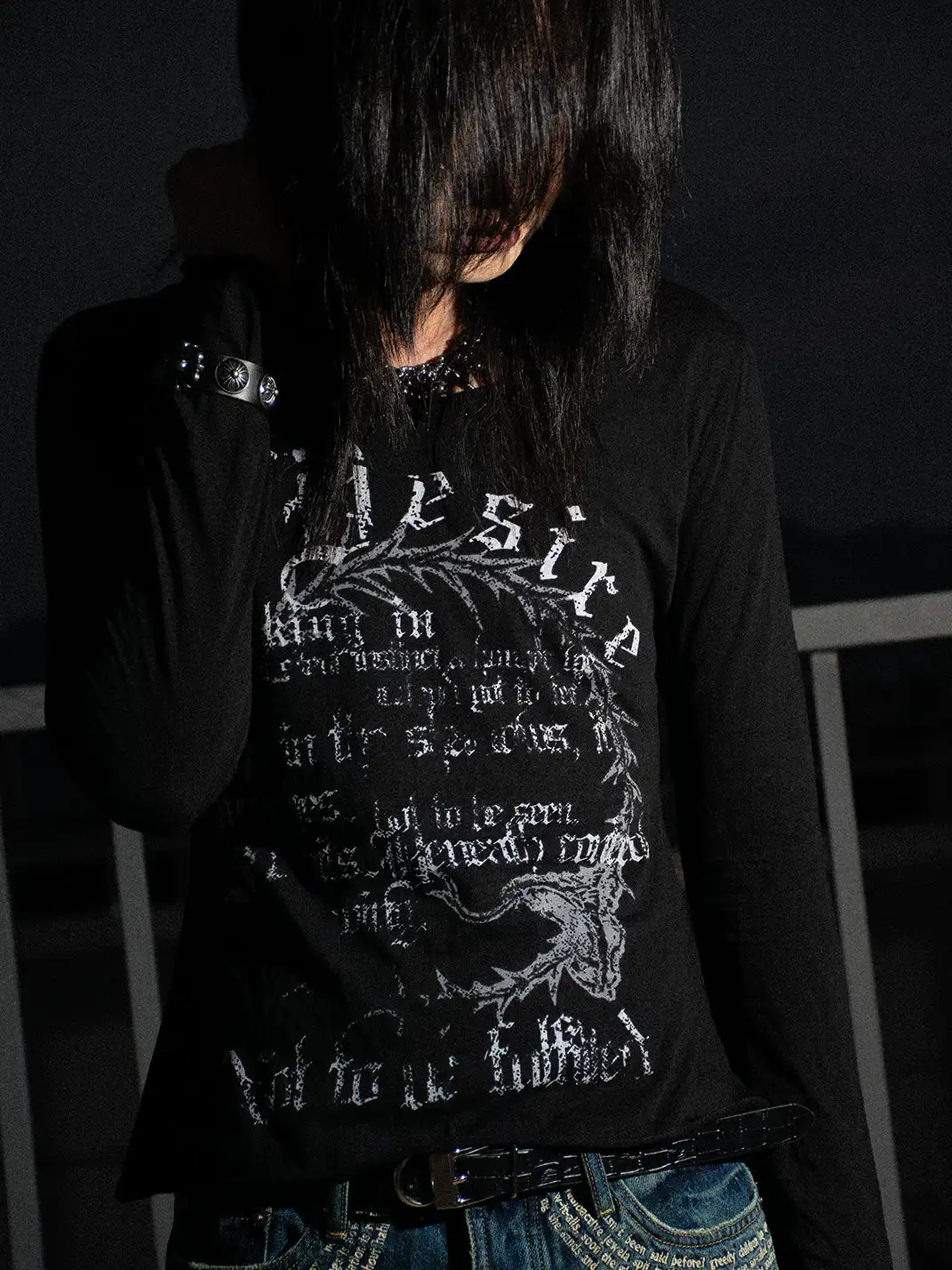 Laukerward | Ouroboros Print Crew Neck Long Sleeve