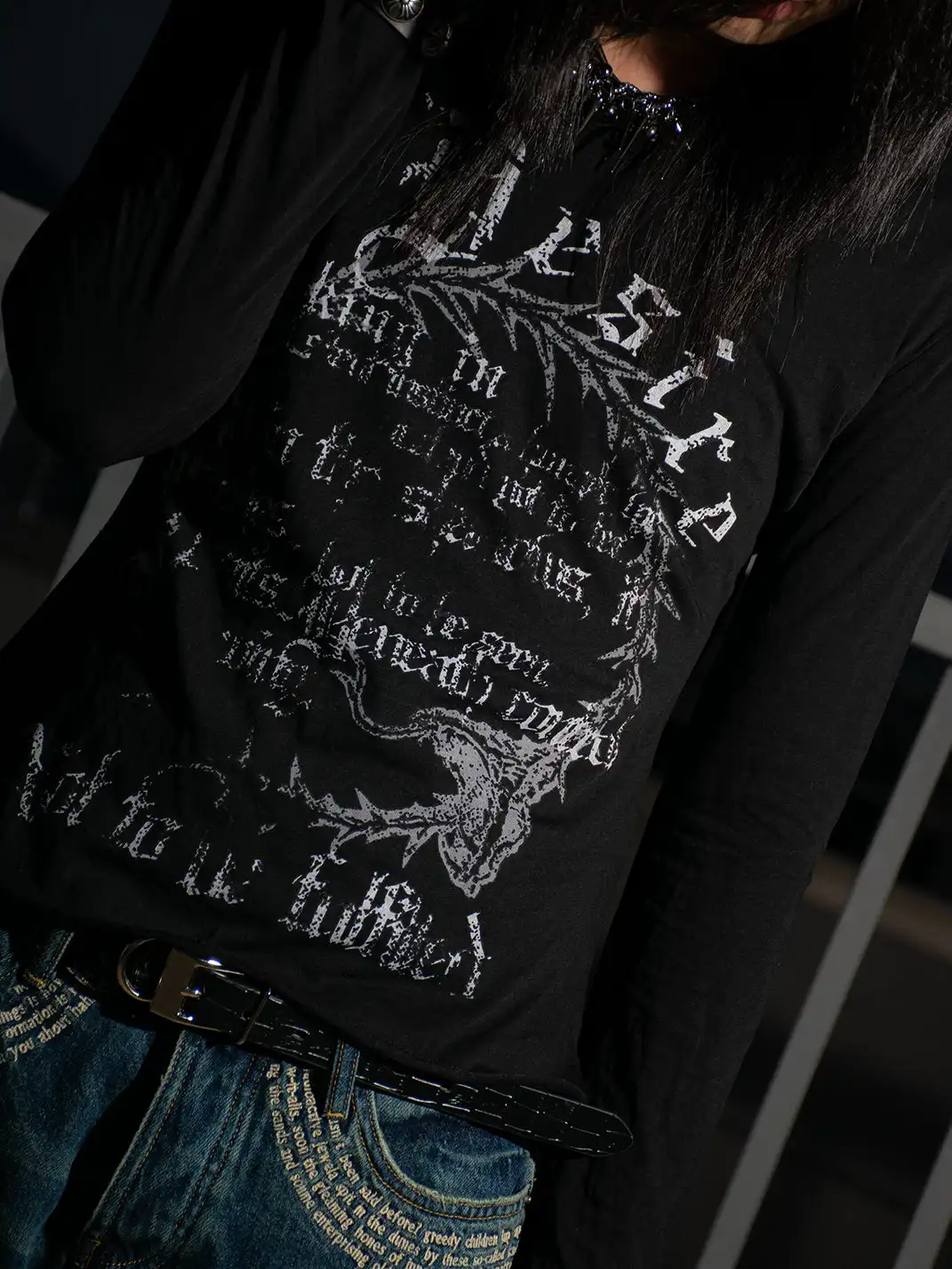 Laukerward | Ouroboros Print Crew Neck Long Sleeve