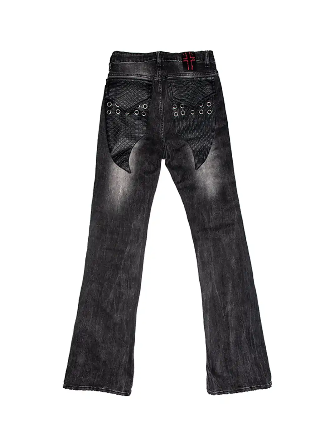 Laukerward | Cross-Skin Patchwork Distressed Jeans