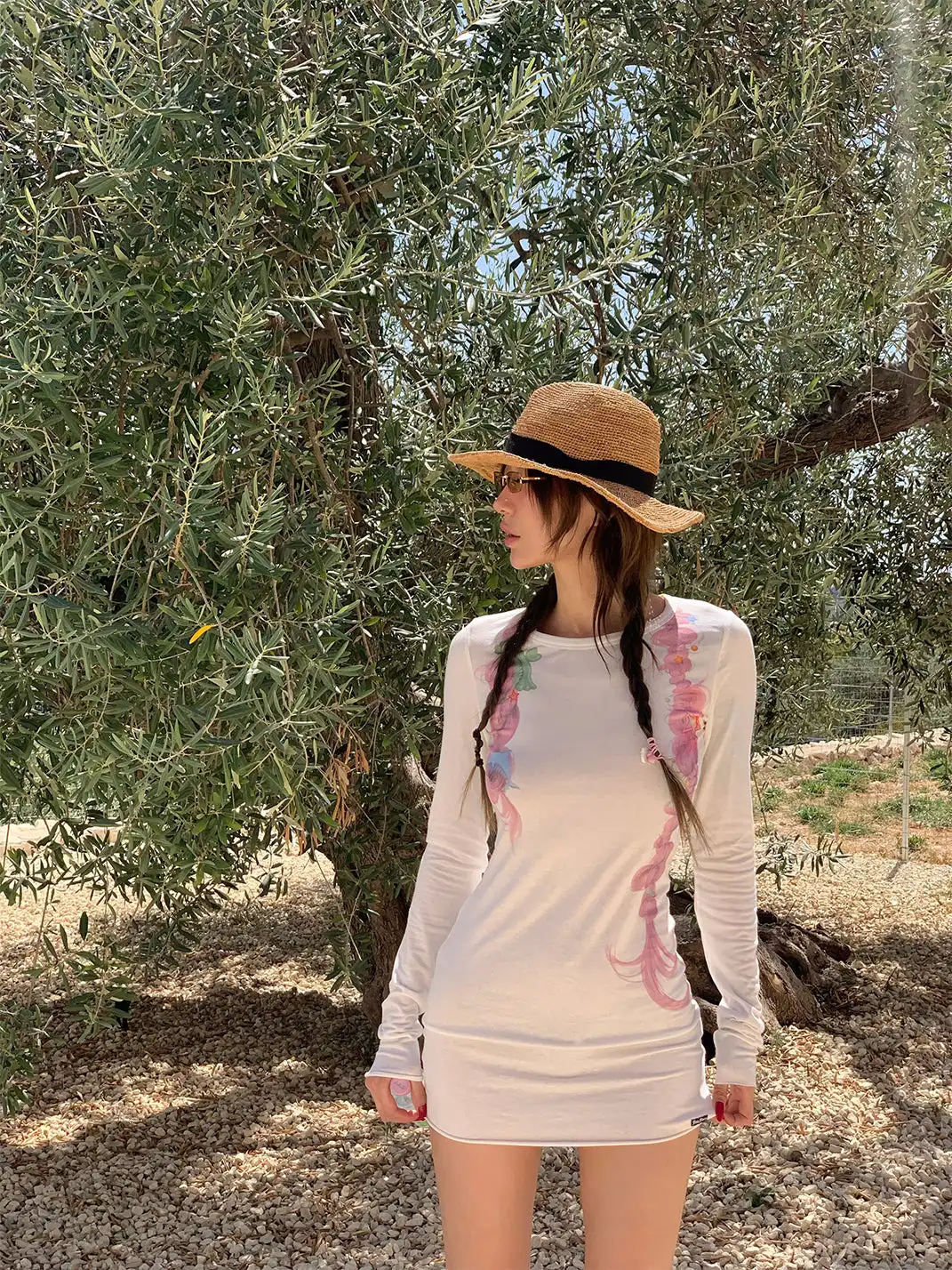 FOURFORTY | Playful Braided T-shirt