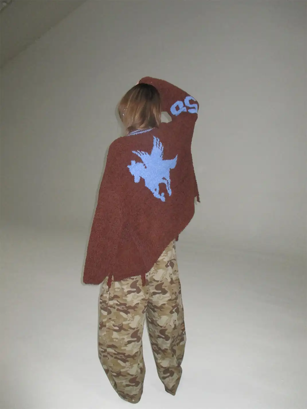 FOURFORTY | Jacquard Bathrobe-Style Knitted Coat