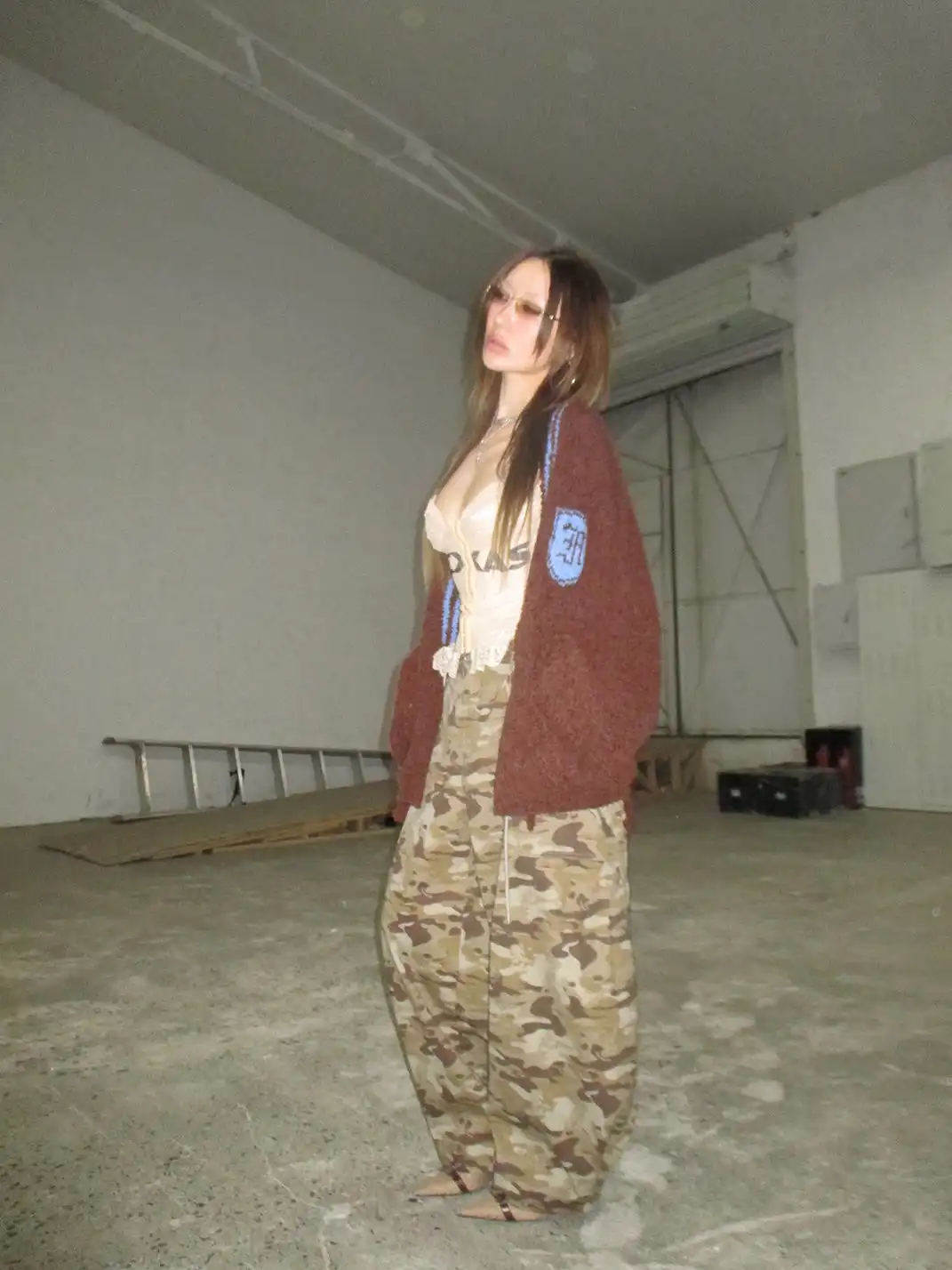 FOURFORTY | Jacquard Bathrobe-Style Knitted Coat