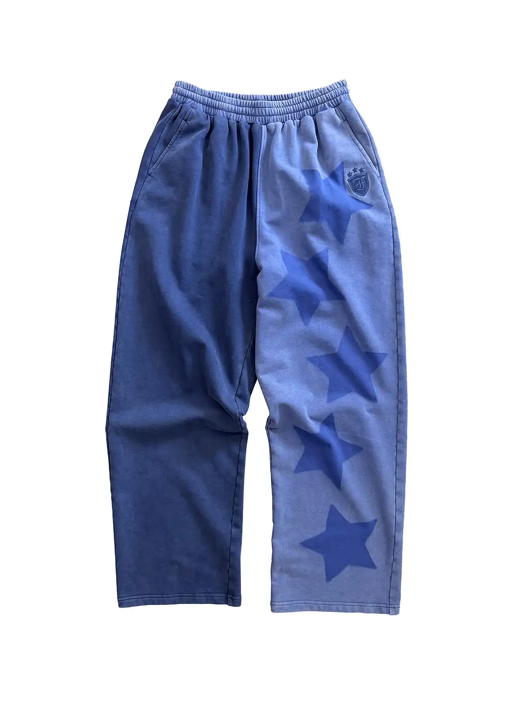 FOURFORTY | Washed Blue Sweatshirt And Sweatpants Set