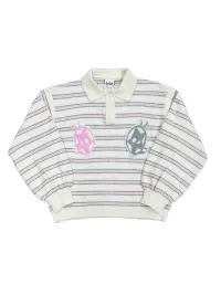 FOURFORTY | Striped Polo Neck Sweater