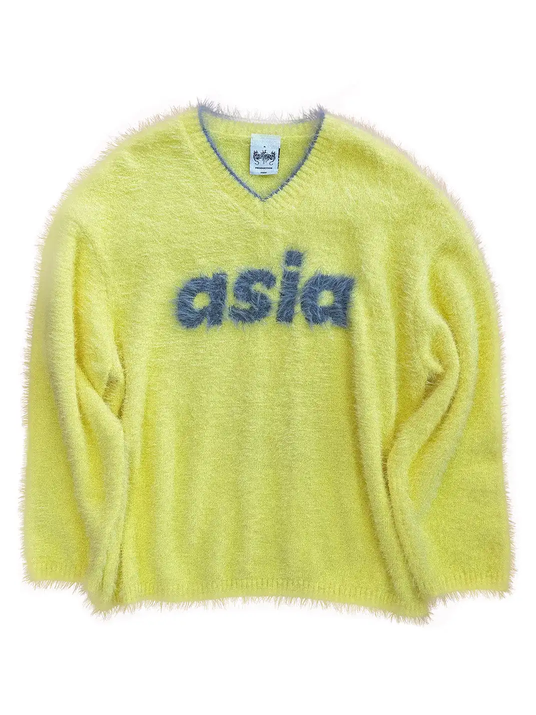 FOURFORTY | Jacquard Two-tone Plush Sweater