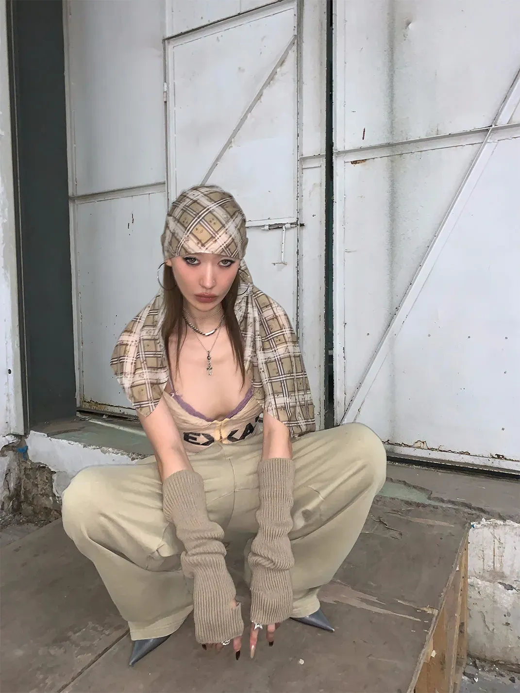 FOURFORTY | Checkered Star Headscarf