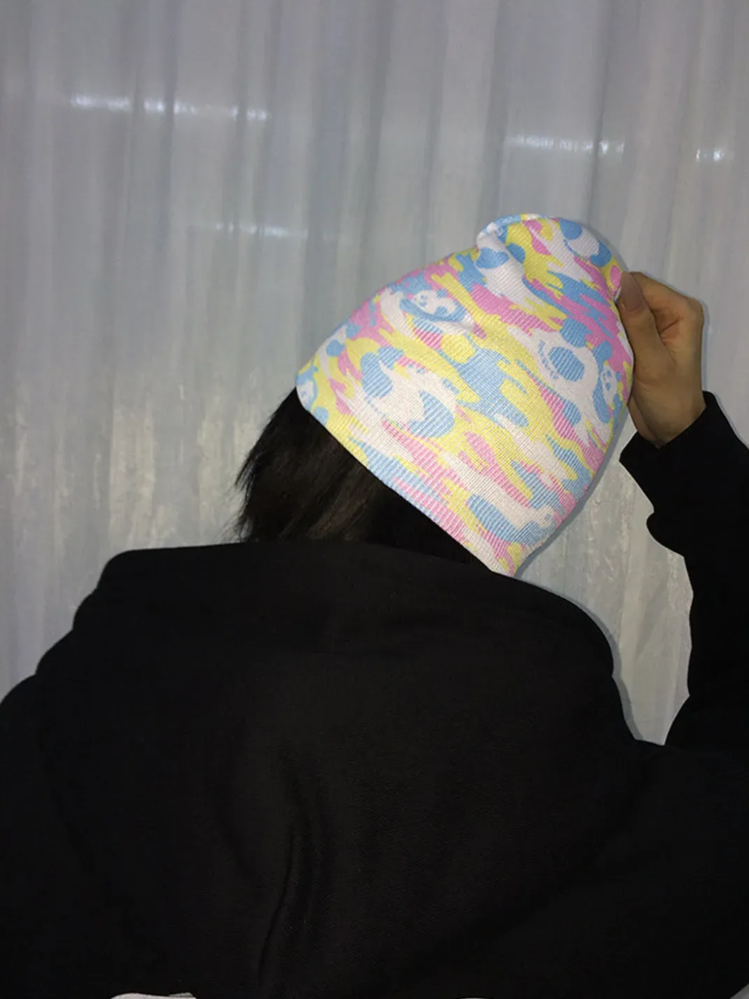 FOURFORTY | Panda Print Camouflage Beanie