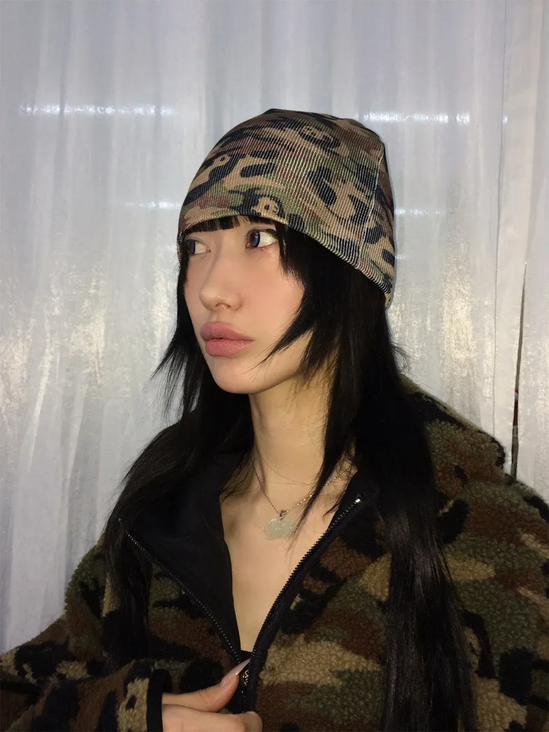 FOURFORTY | Panda Print Camouflage Beanie