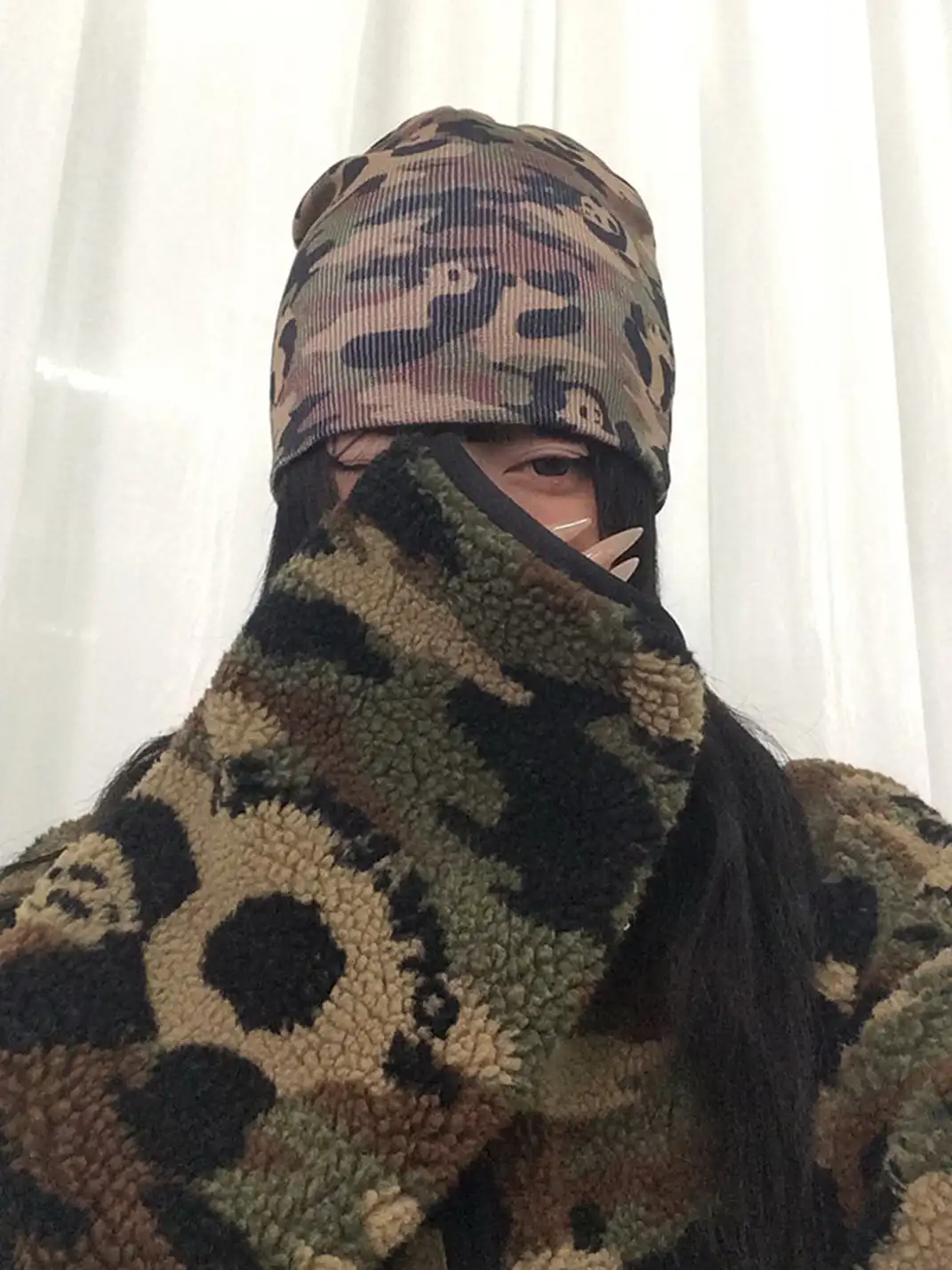 FOURFORTY | Panda Print Camouflage Beanie