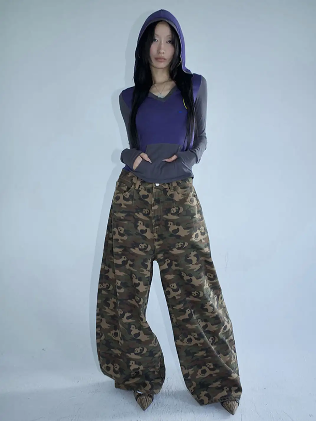 FOURFORTY | Panda Overalls Curved Pants