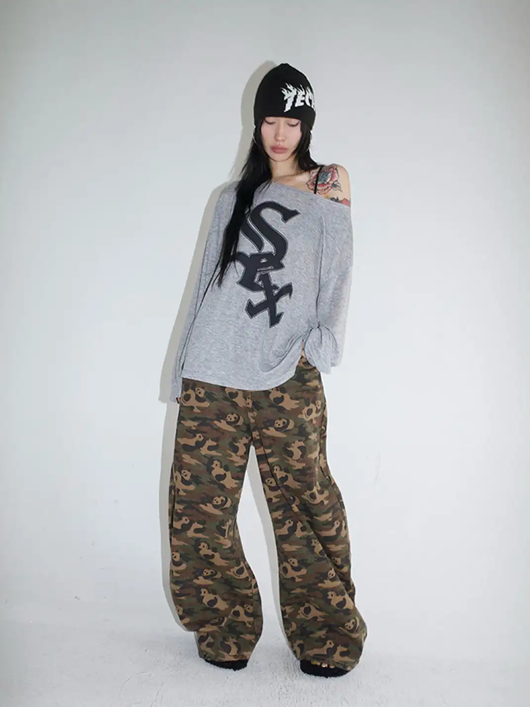 FOURFORTY | Panda Overalls Curved Pants