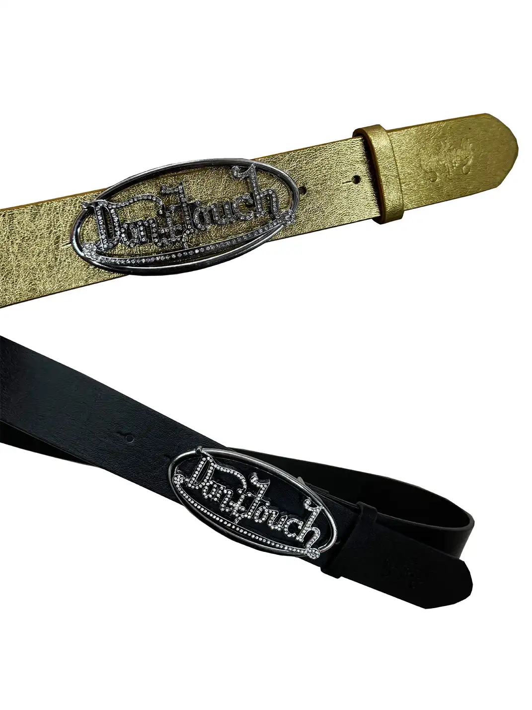 FOURFORTY | Diamond-encrusted Two-tone Belt