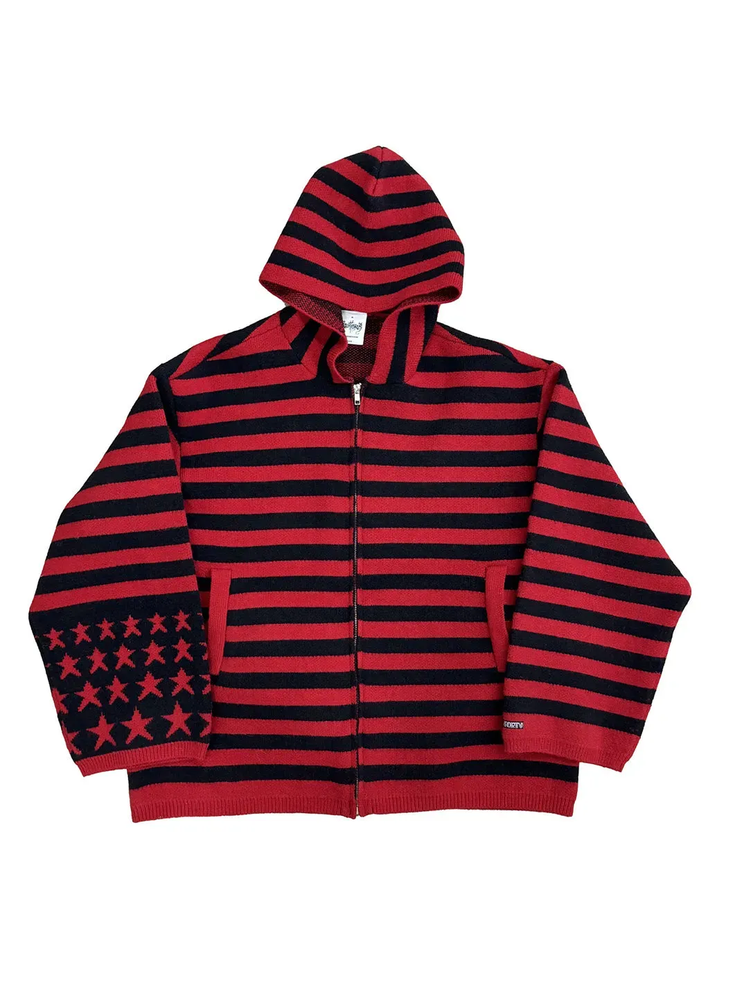 FOURFORTY | Striped Star Sweater Hoodie