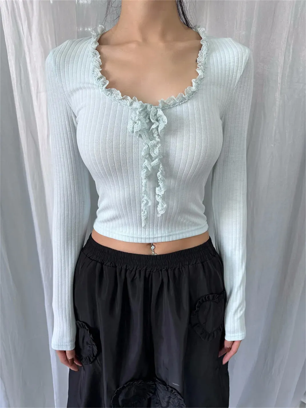 FOURFORTY | Lace U-neck Base Layer