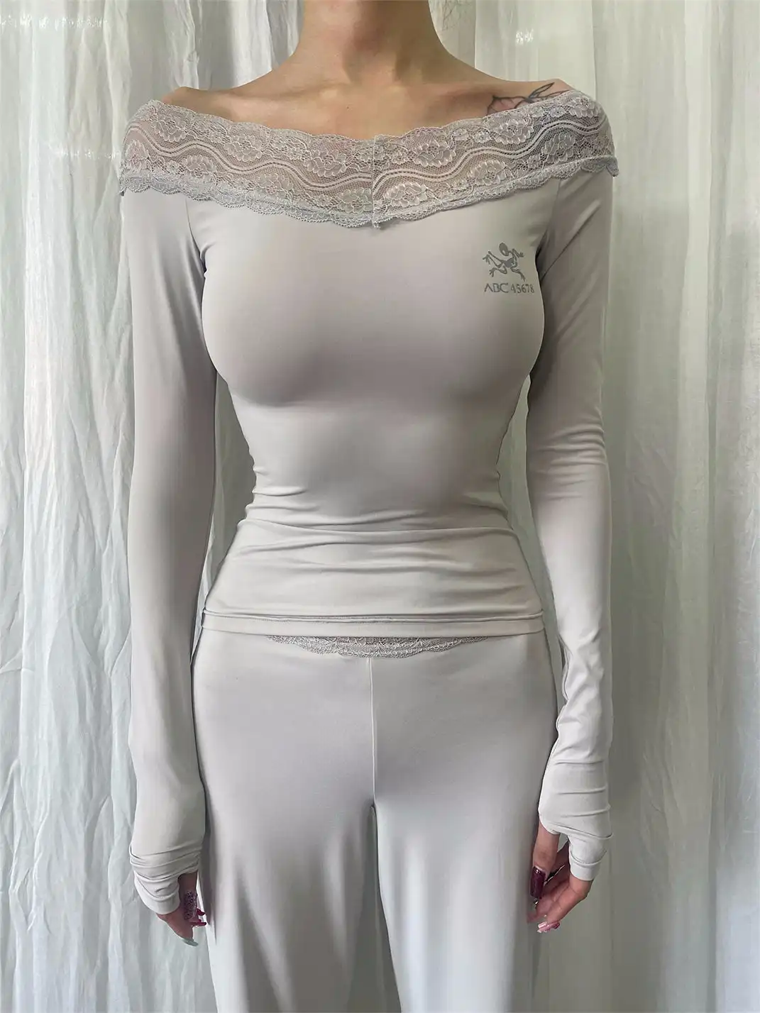 FOURFORTY | Lace Yoga Top