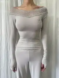 FOURFORTY | Lace Yoga Top