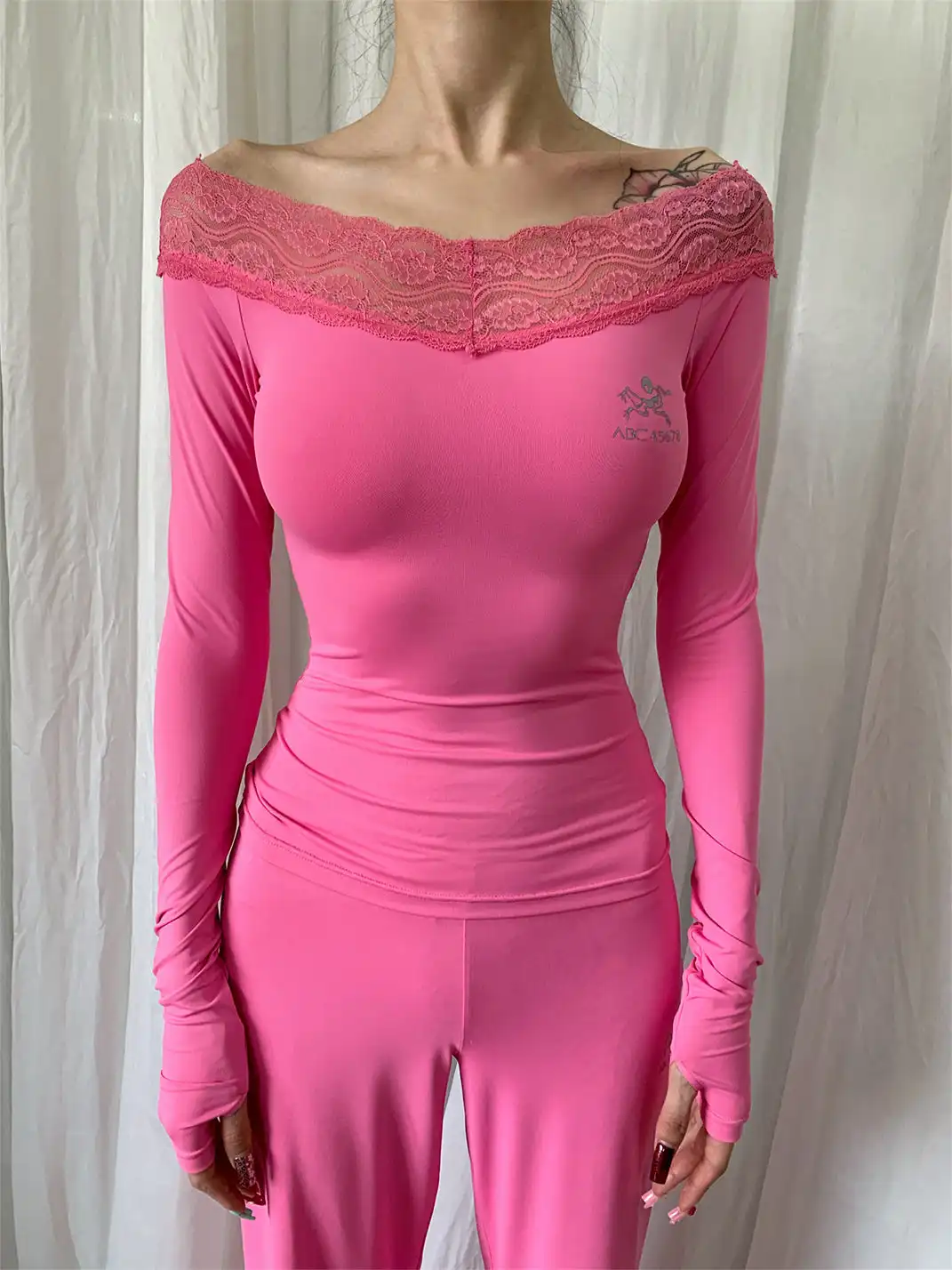FOURFORTY | Lace Yoga Top