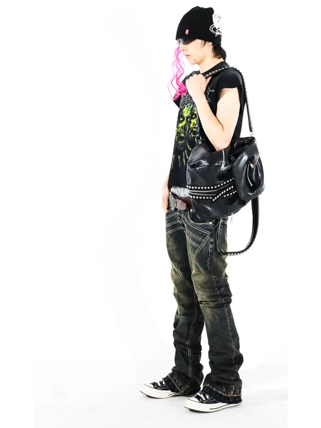 PCCVISION | Studded Leopard Print Backpack