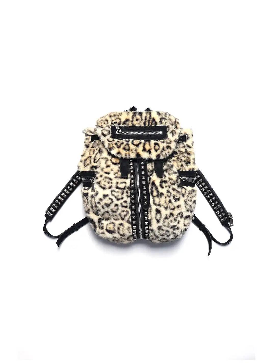 PCCVISION | Studded Leopard Print Backpack