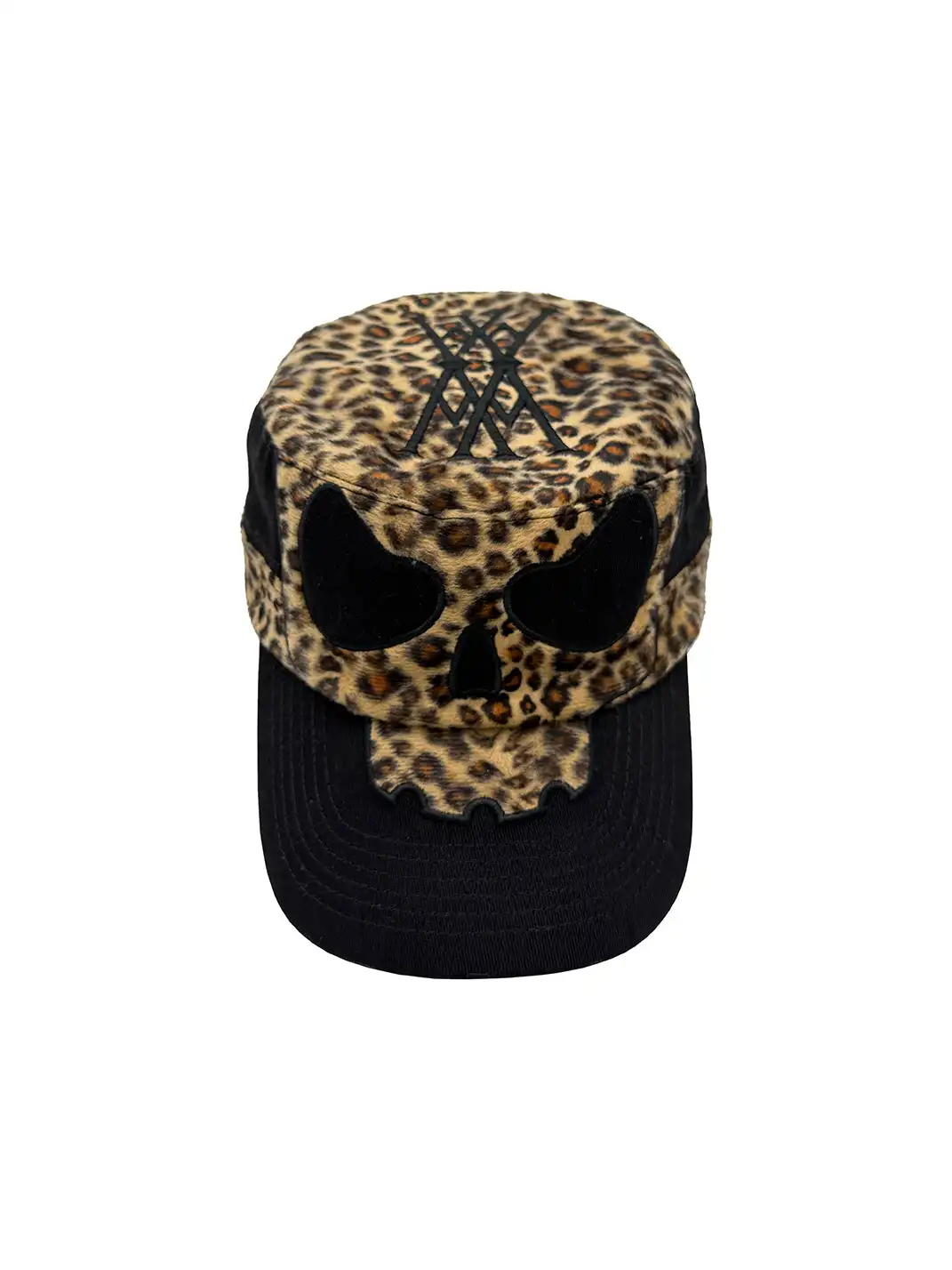 PCCVISION | Leopard Print Skull Patchwork Embroidered Hat