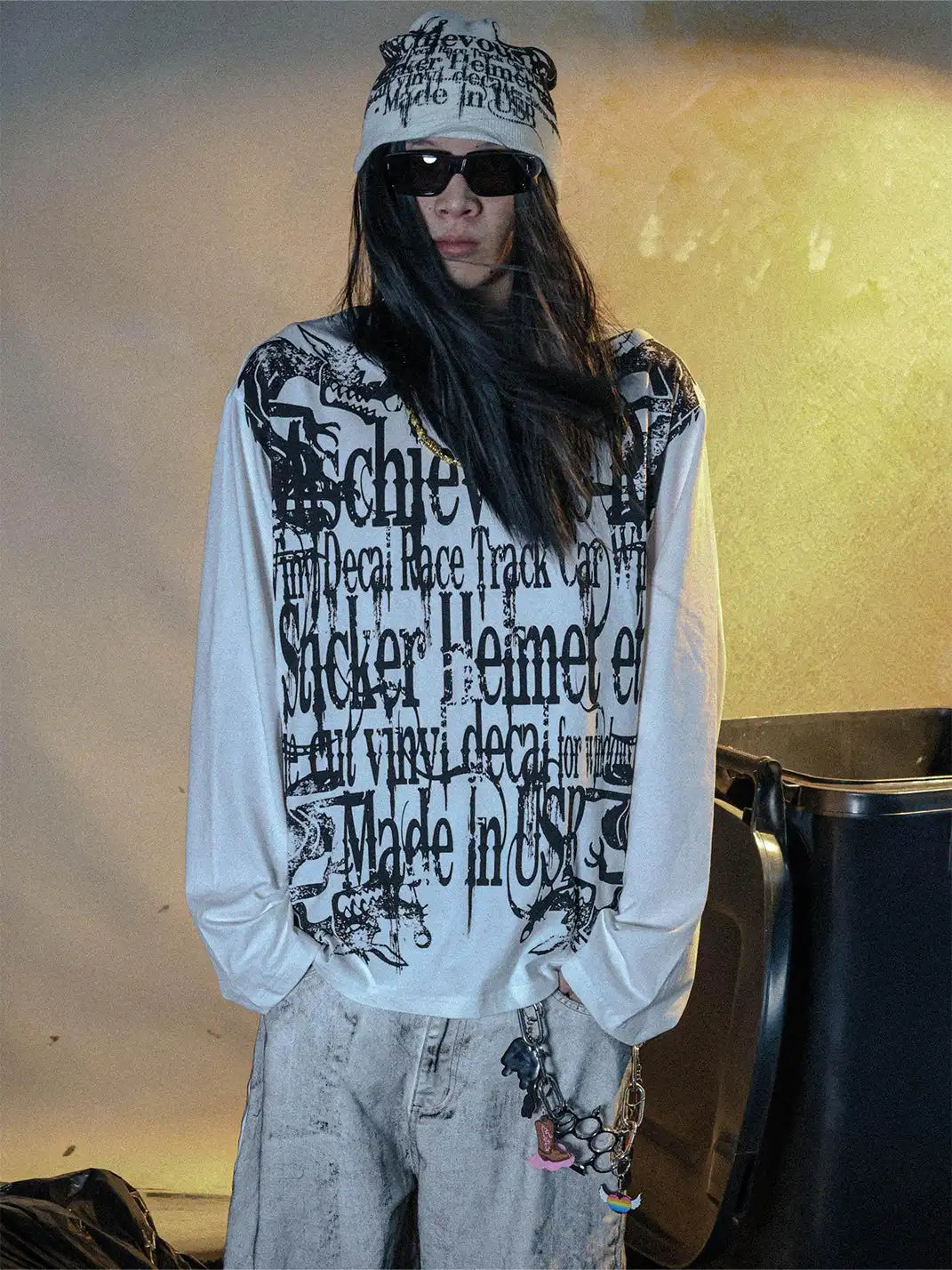 PCCVISION | Printed Crew Neck Long Sleeve