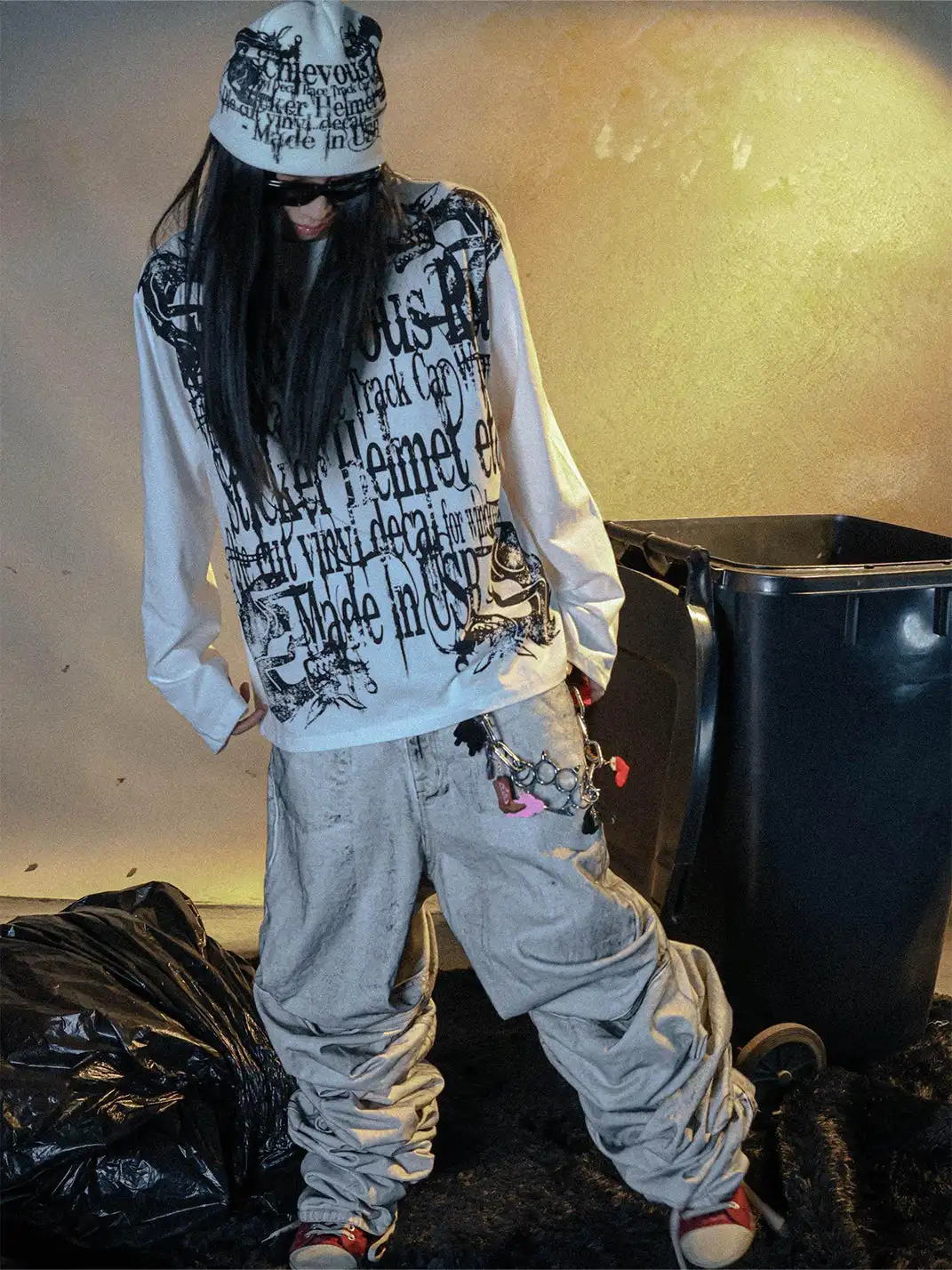 PCCVISION | Printed Crew Neck Long Sleeve