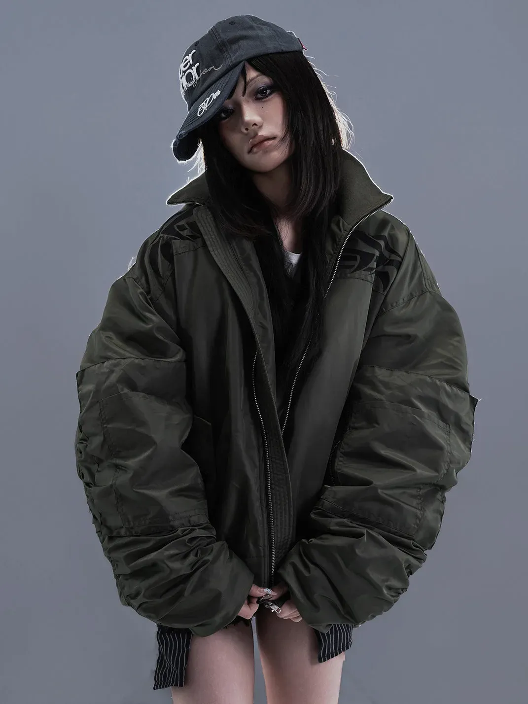PCCVISION | Embroidered Cotton-Padded Jacket