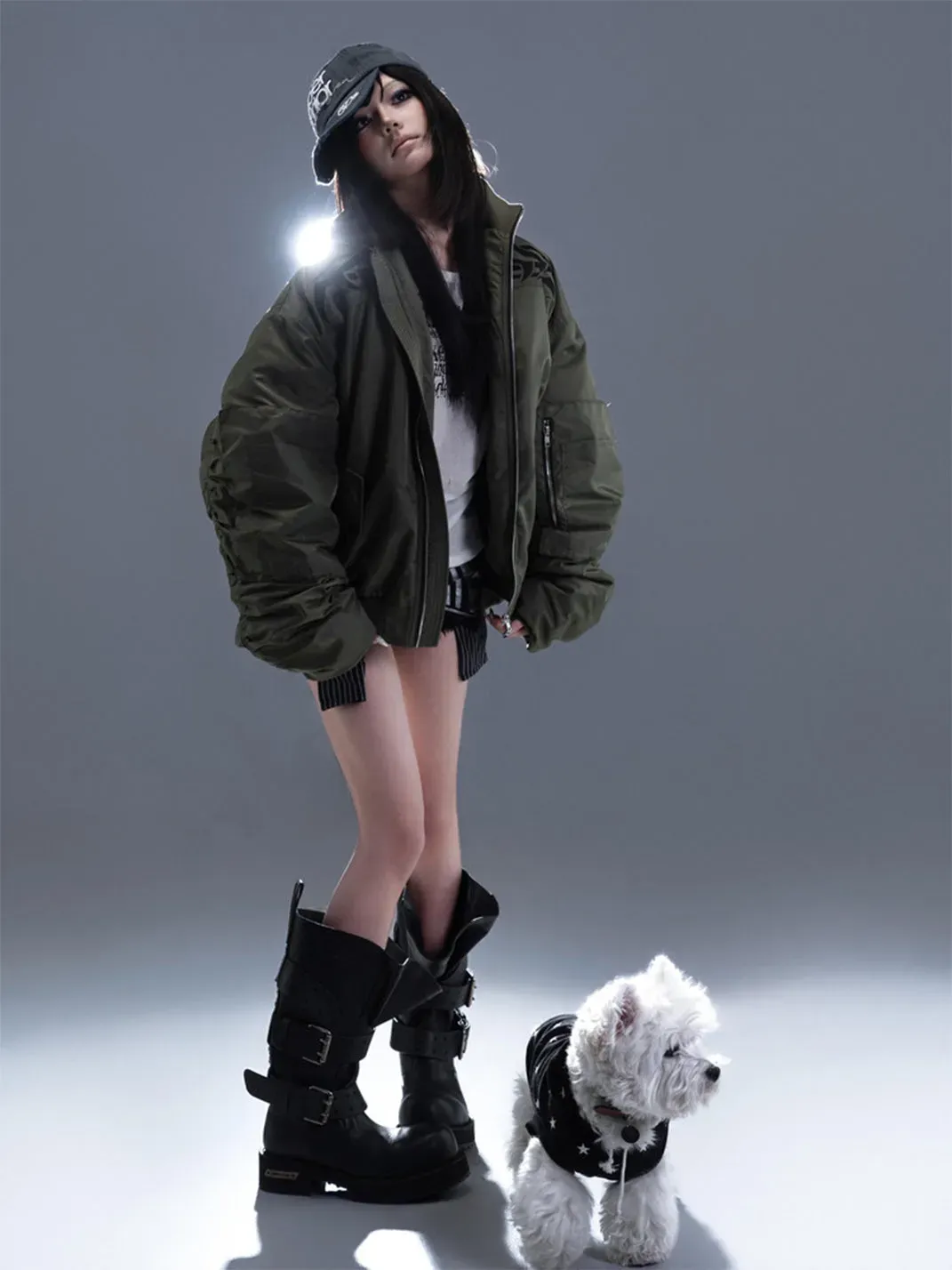 PCCVISION | Embroidered Cotton-Padded Jacket