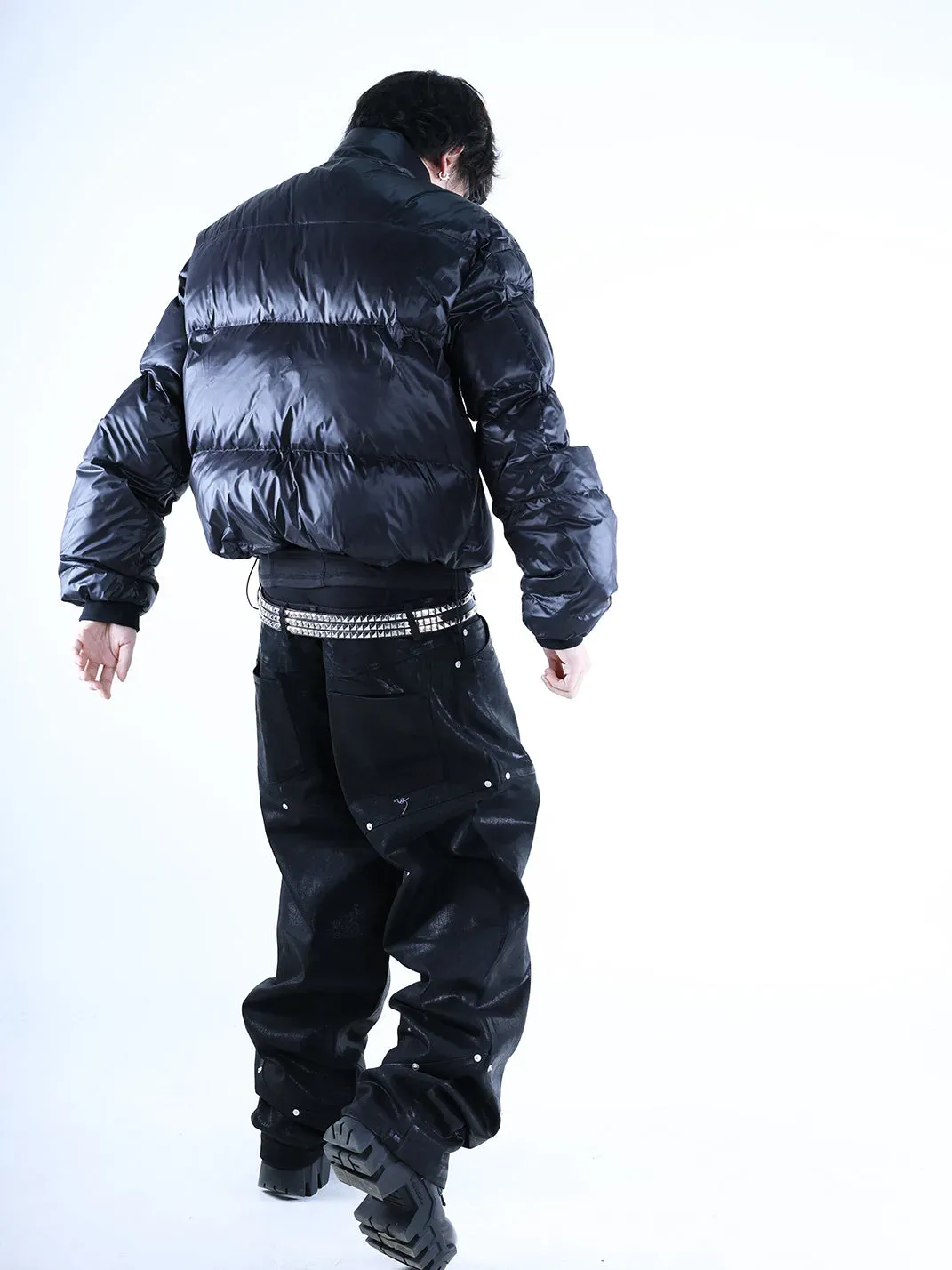 PCCVISION | Waxed Straight Leg Jeans