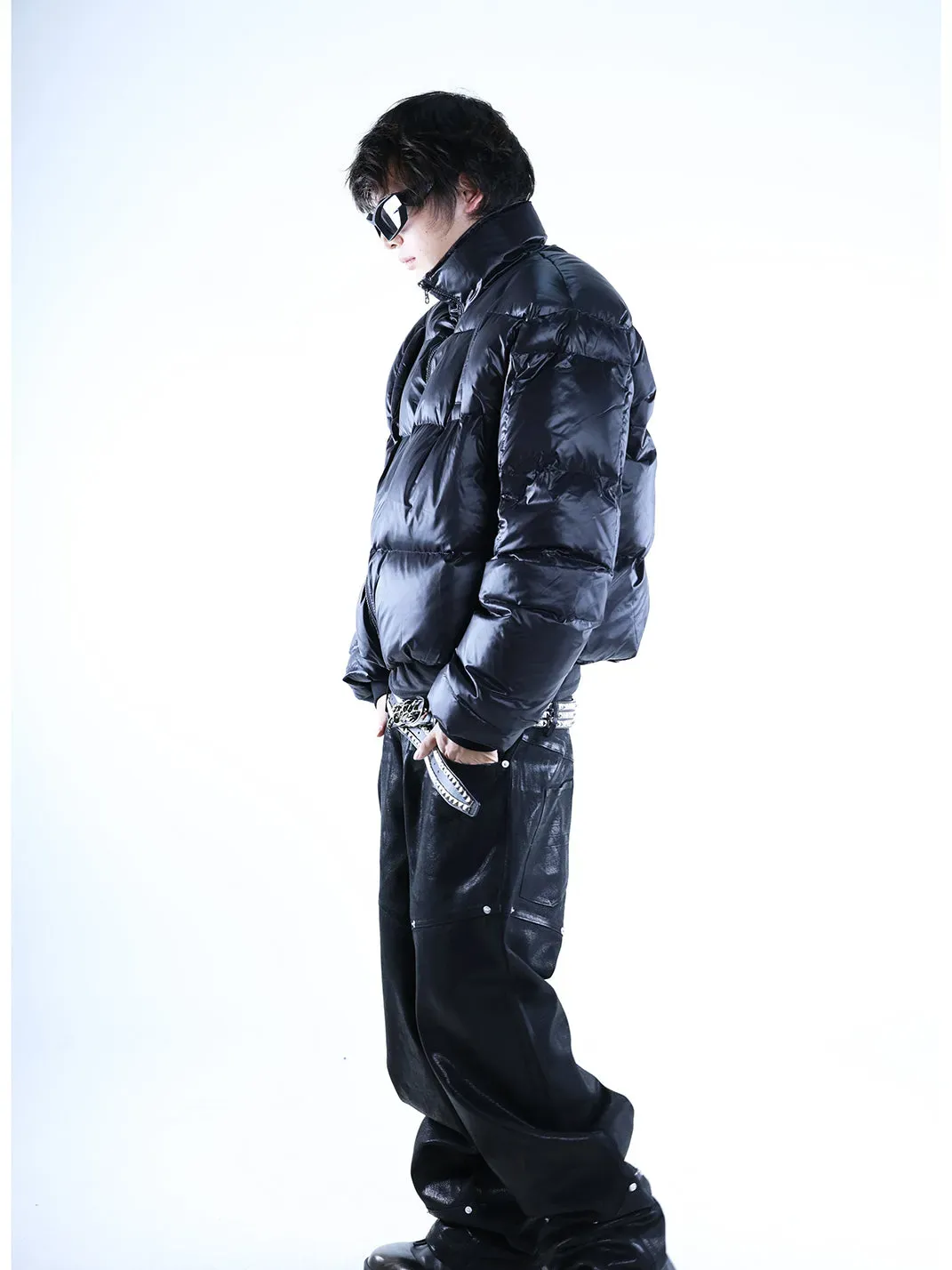 PCCVISION | Waxed Straight Leg Jeans