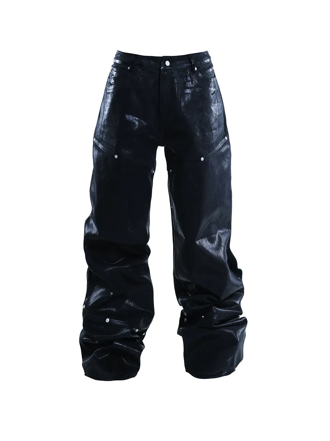 PCCVISION | Waxed Straight Leg Jeans