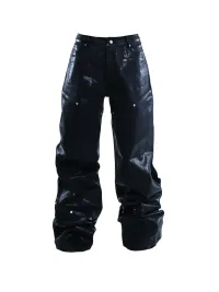 PCCVISION | Waxed Straight Leg Jeans