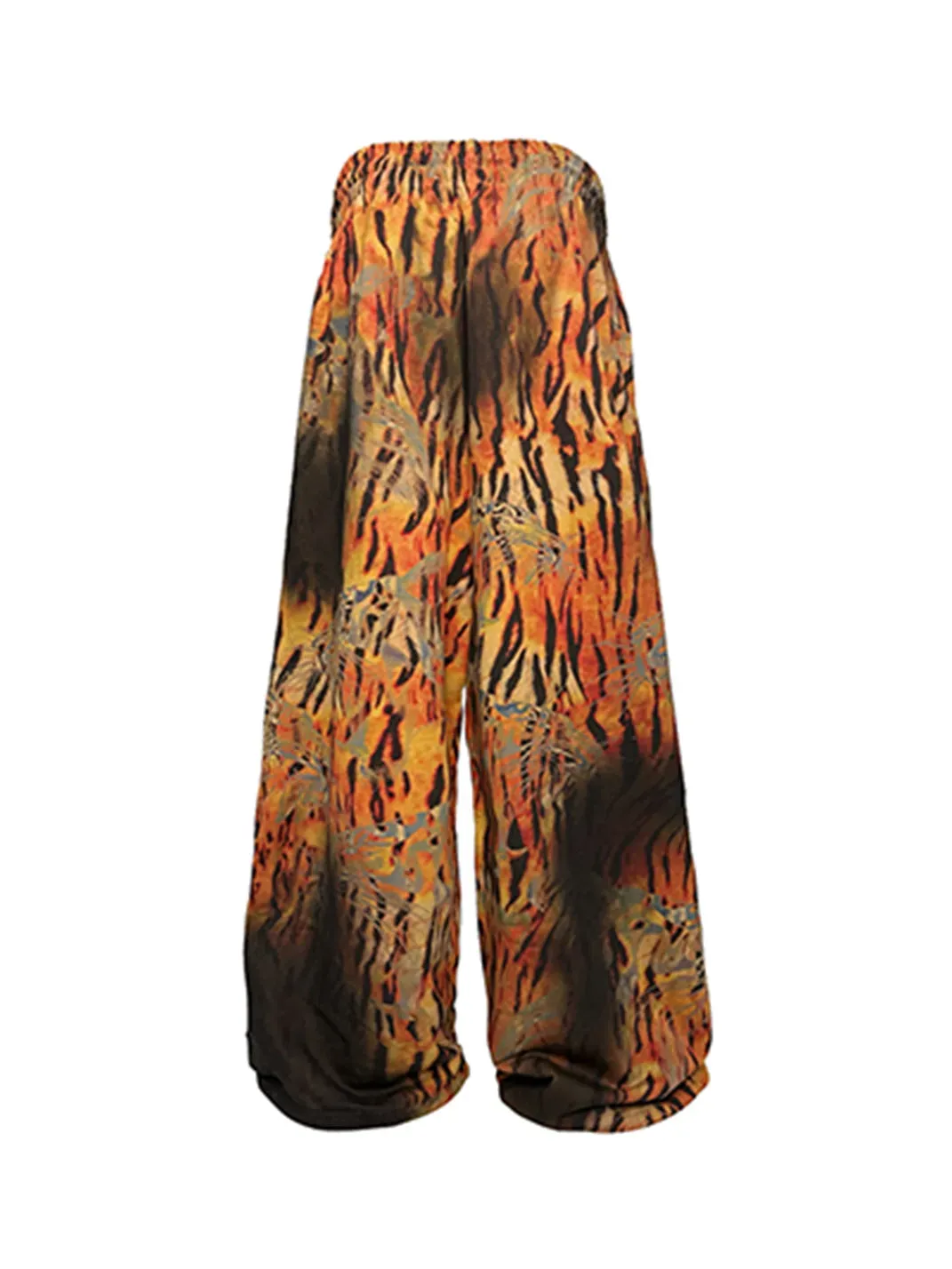 PCCVISION | Tiger Stripe Print Dirty Sweatpants