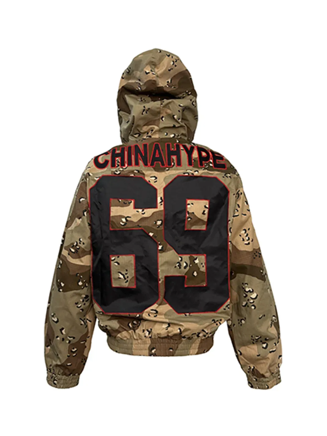 PCCVISION | Camouflage Embroidered Hooded Jacket