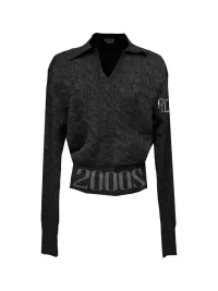 Gods plan | 2000S Slogan V-neck Knitted Sweater