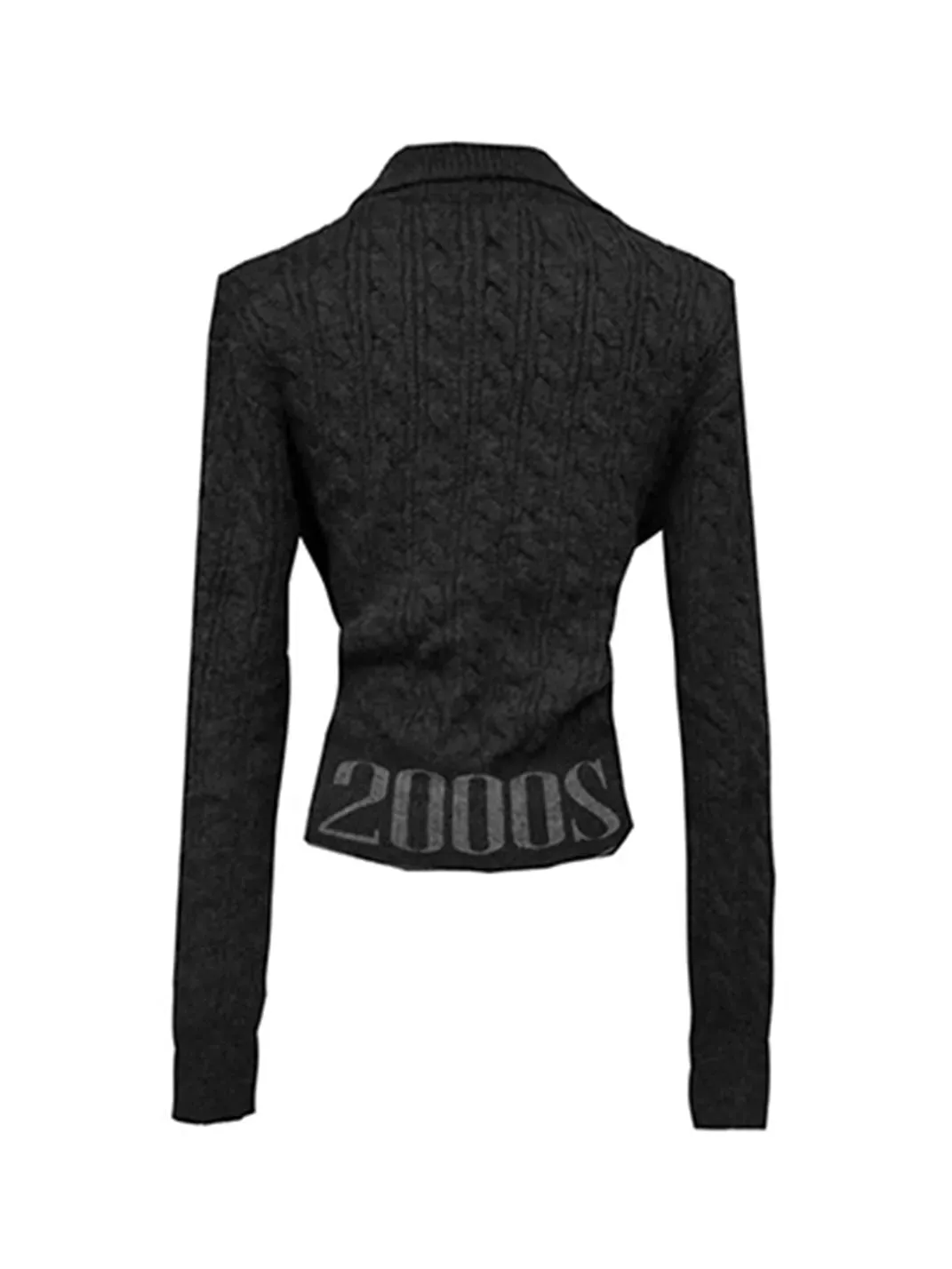 Gods plan | 2000S Slogan V-neck Knitted Sweater