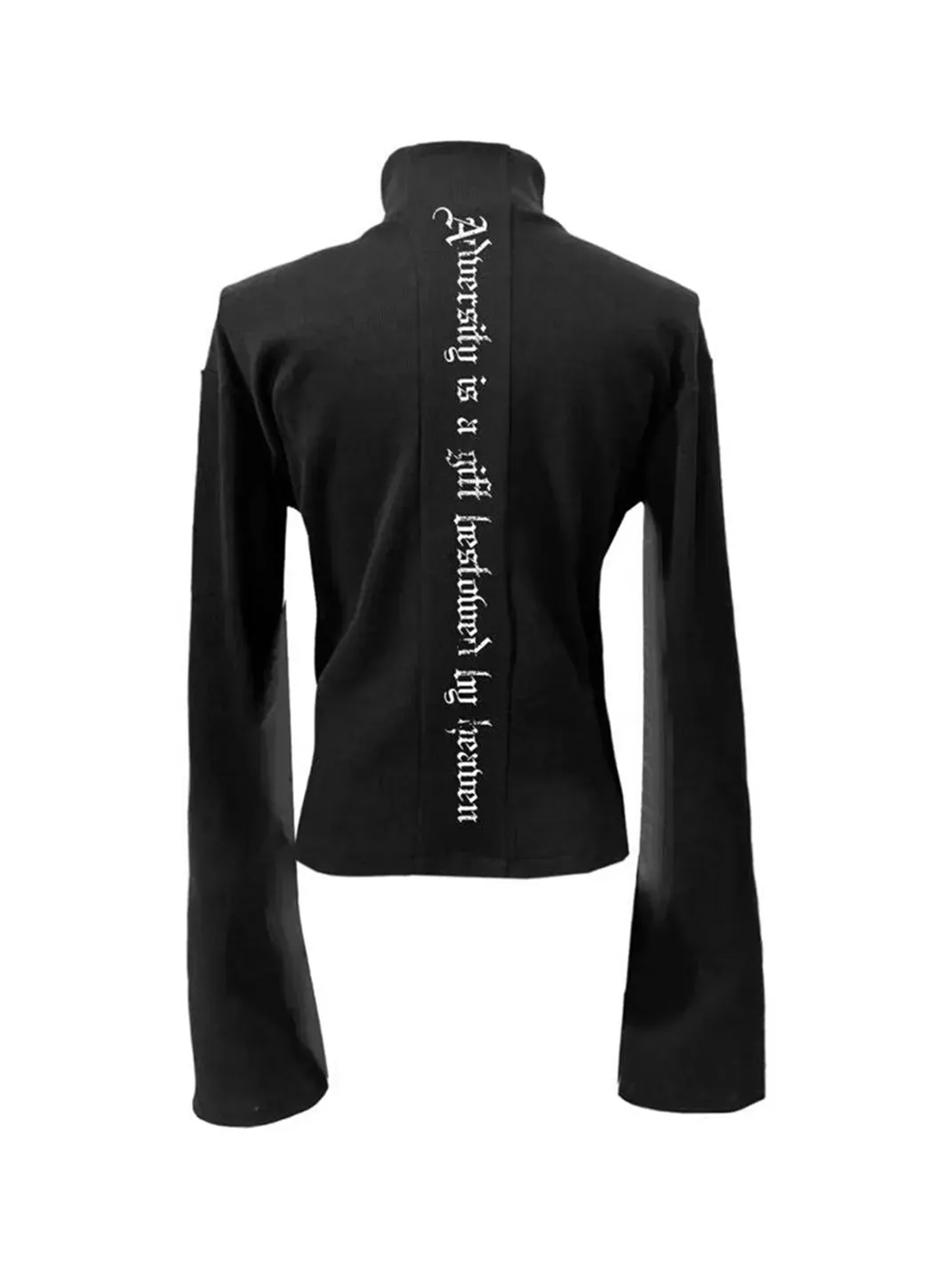 Gods plan | Dark Stand-up Collar Slim-fit Short Jacket