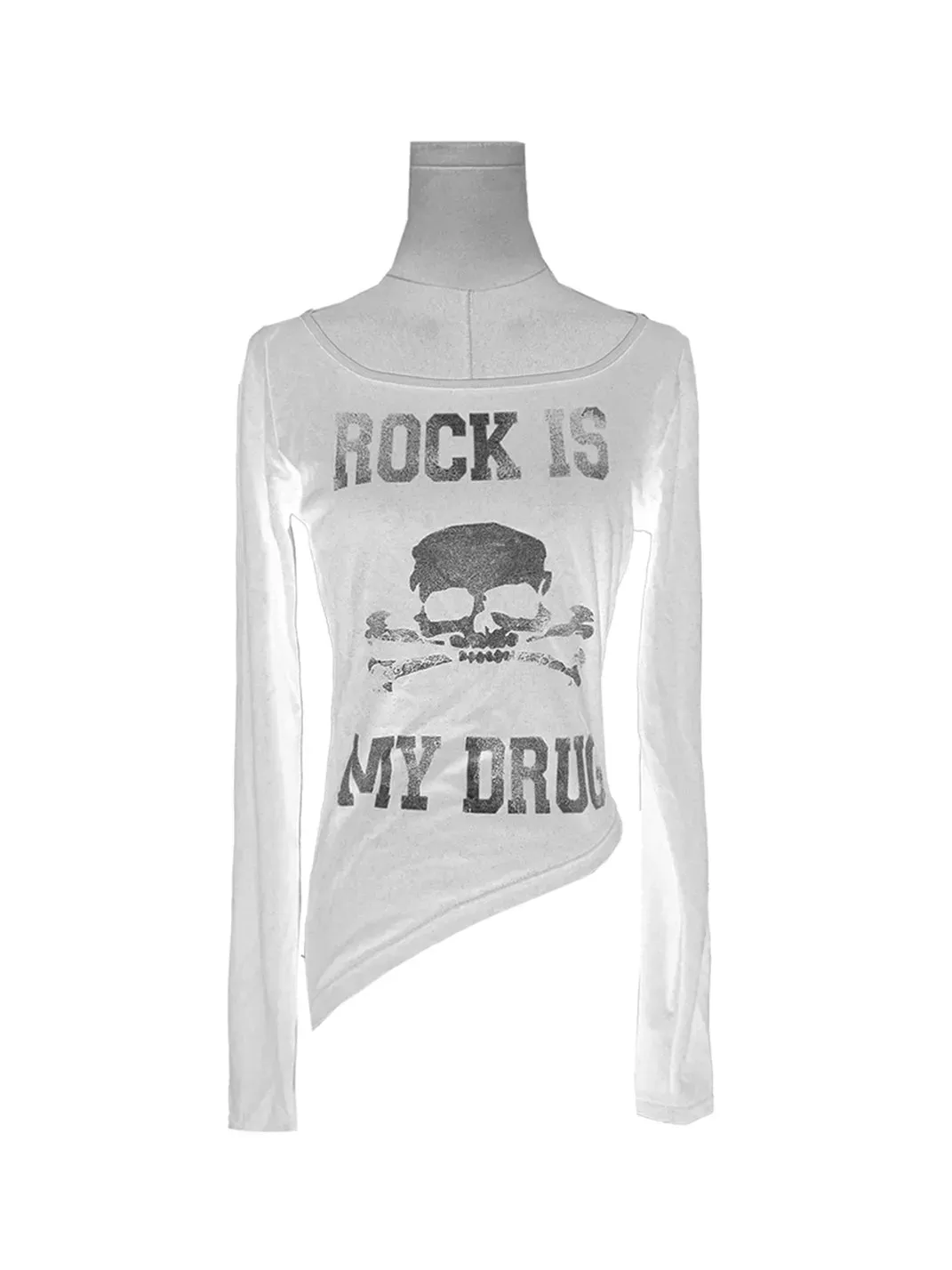 Gods plan | Skull U-Shaped Long Sleeve T-Shirt