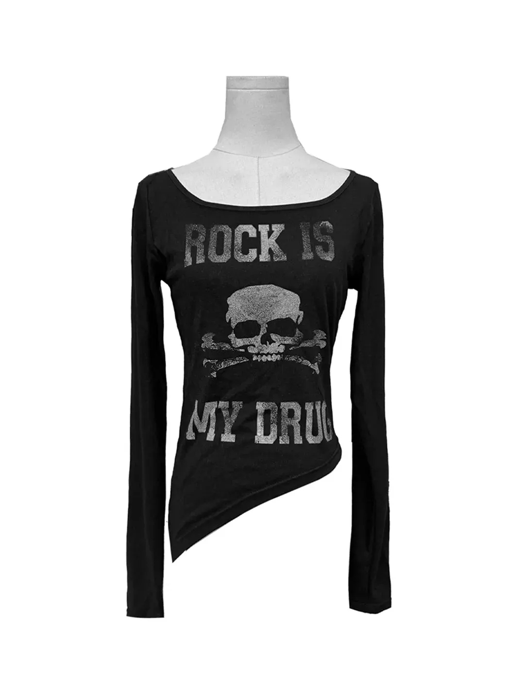 Gods plan | Skull U-Shaped Long Sleeve T-Shirt