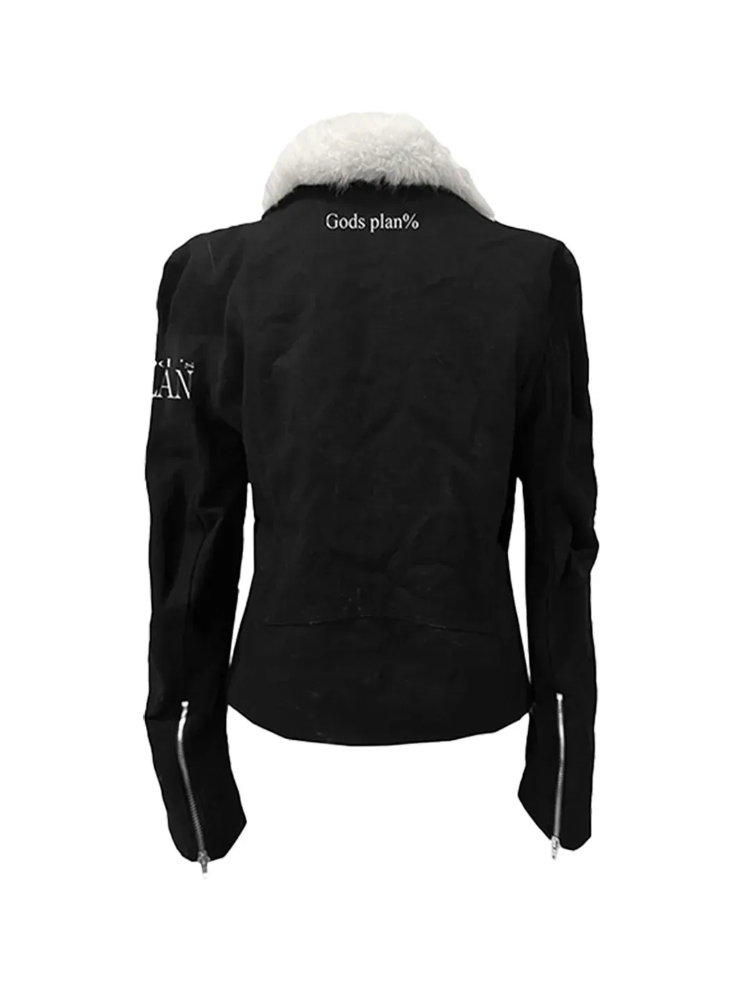 Gods plan | Heavy-Duty Asymmetrical Placket Zipper Fur Coat