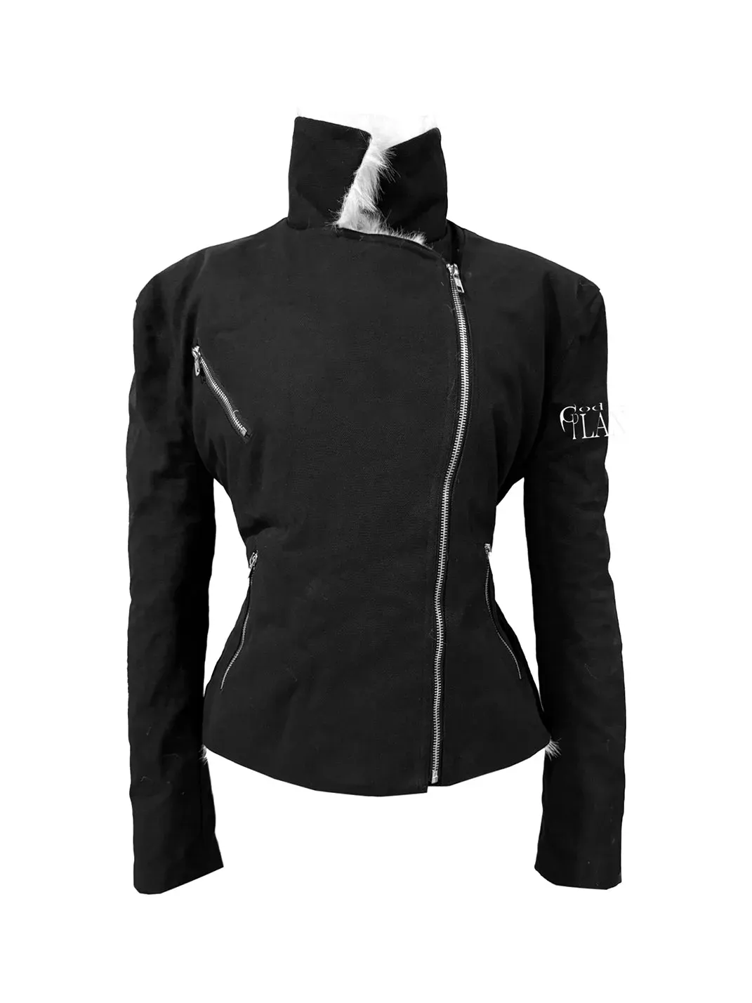 Gods plan | Heavy-Duty Asymmetrical Placket Zipper Fur Coat