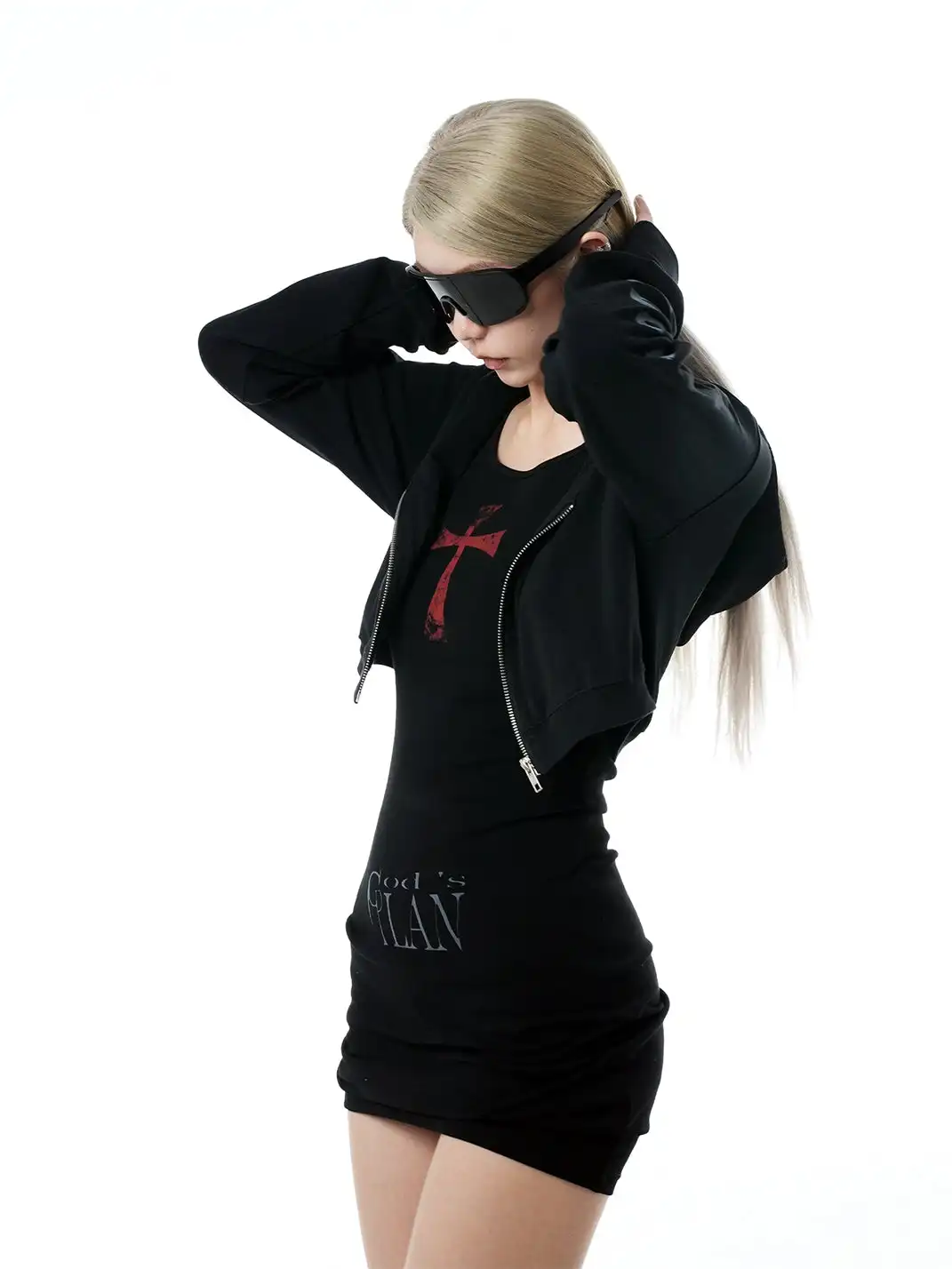Gods plan | Tank Top Long Sleeve Hoodie Set