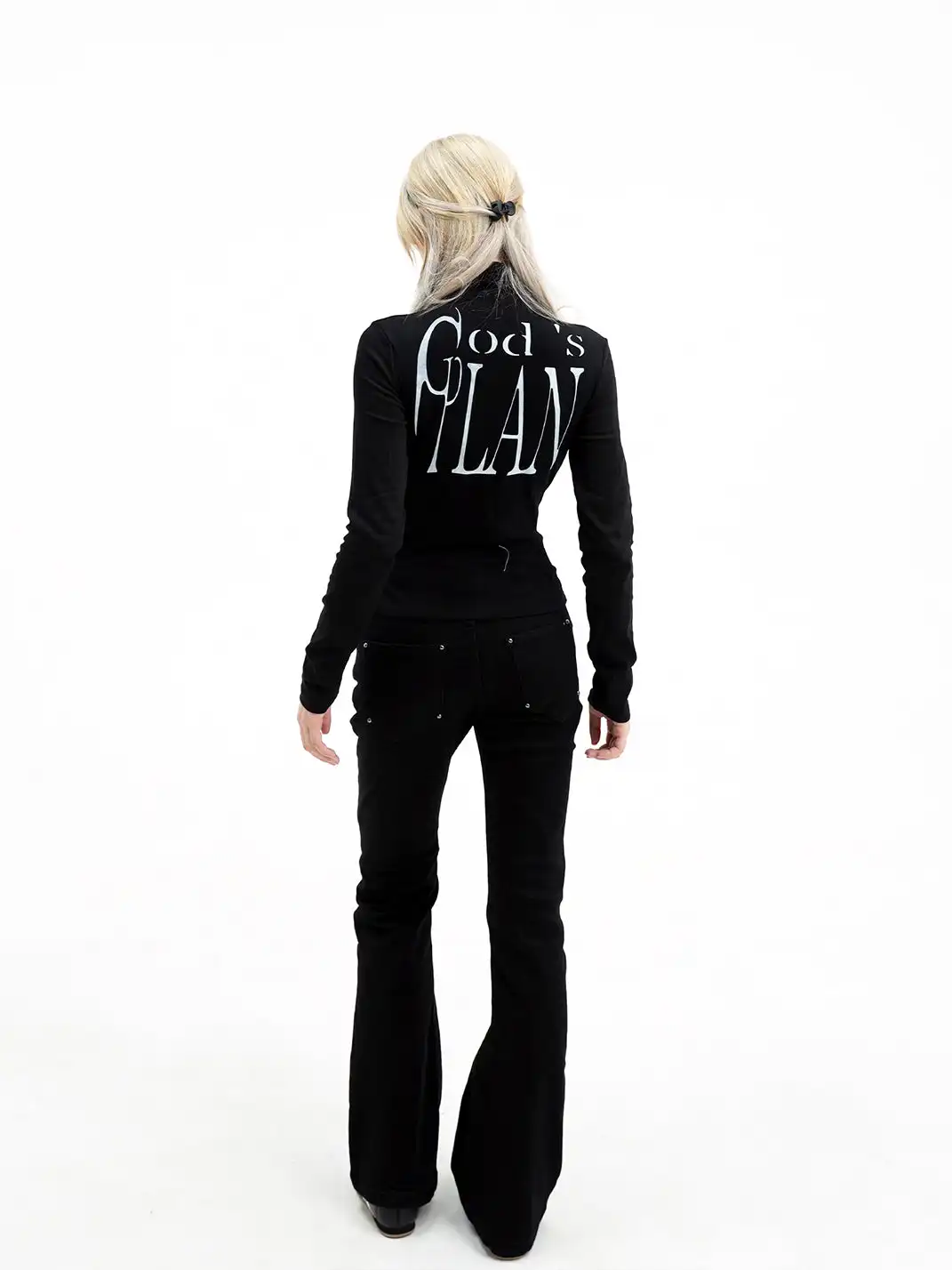 Gods plan | High Neck Basic Slim Fit Long Sleeve Top