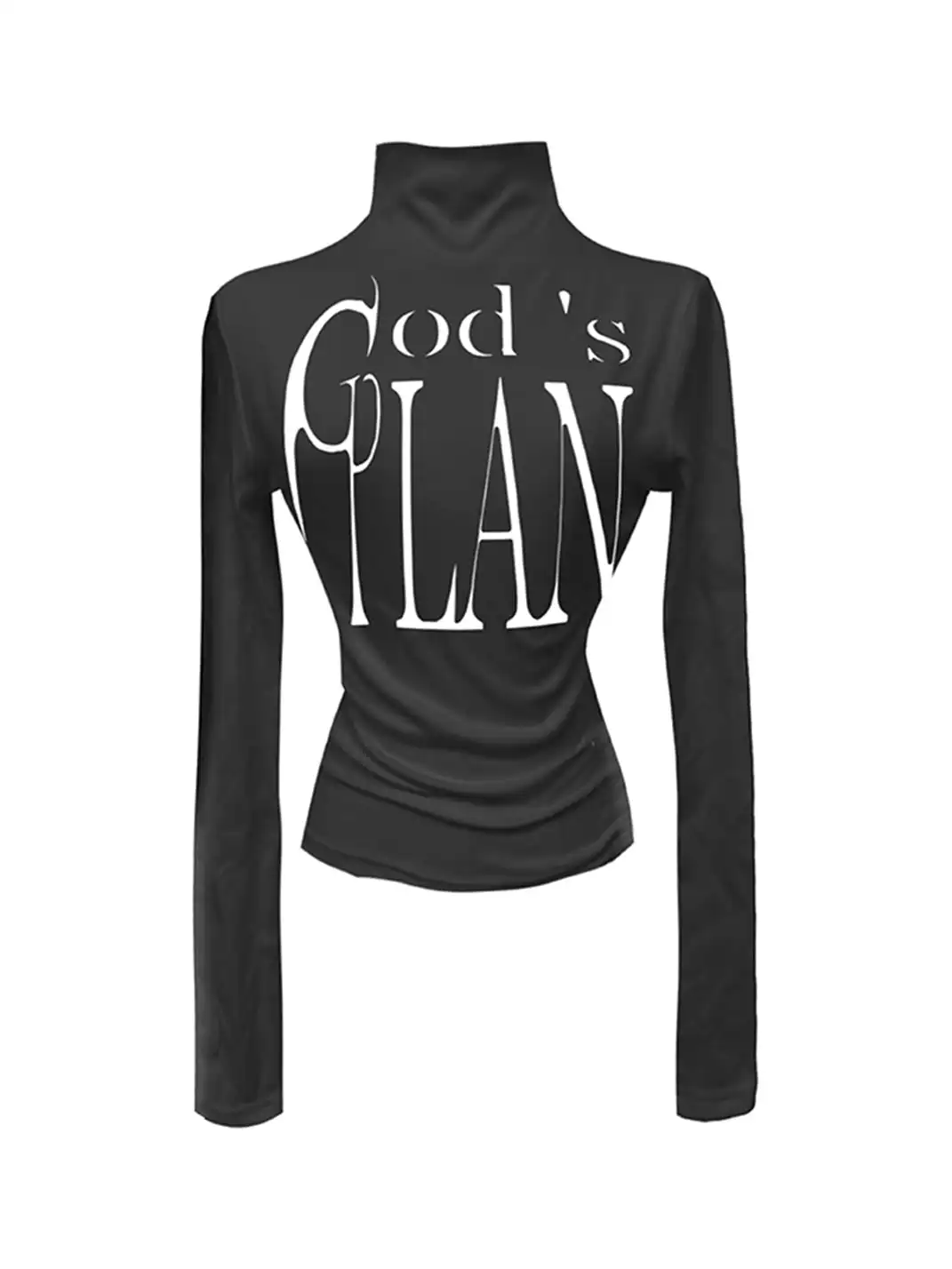 Gods plan | High Neck Basic Slim Fit Long Sleeve Top