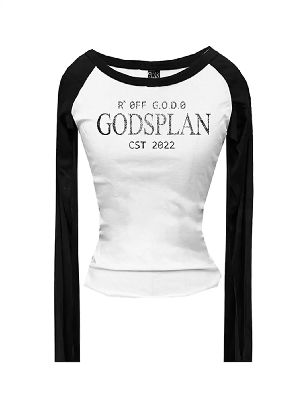 Gods plan | Basic Patchwork Color Block Long Sleeve Top