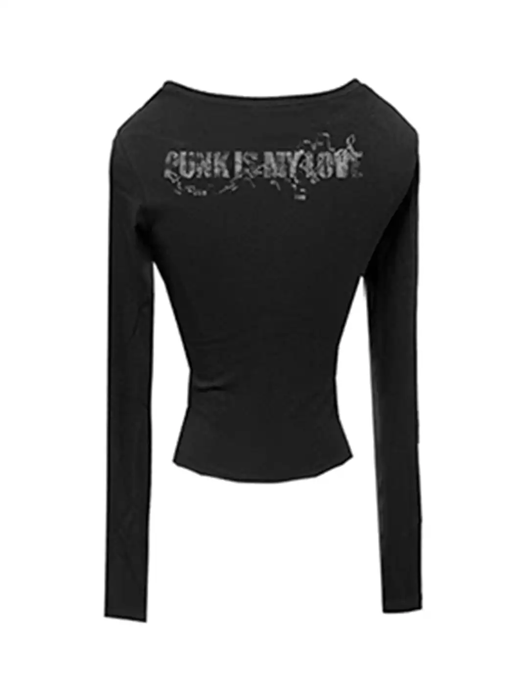 Gods plan | Music Note Series Waist Cinched Long Sleeve Top