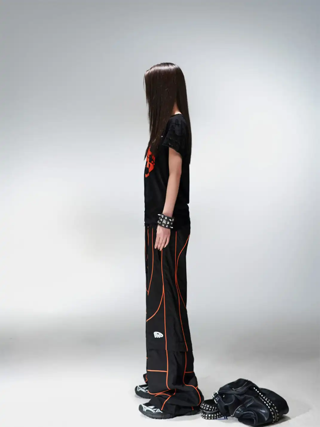 PCCVISION | Color Block Patchwork Embroidered Sports Pants
