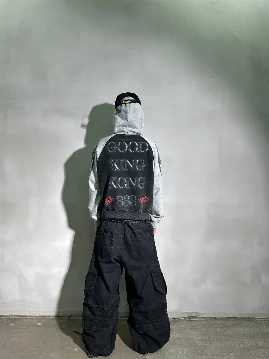 PCCVISION | King Kong Color Block Printed Hoodie